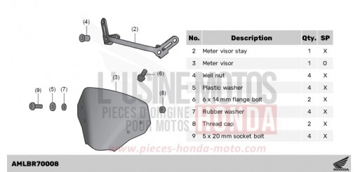 METER VISOR CB750AP de 2023